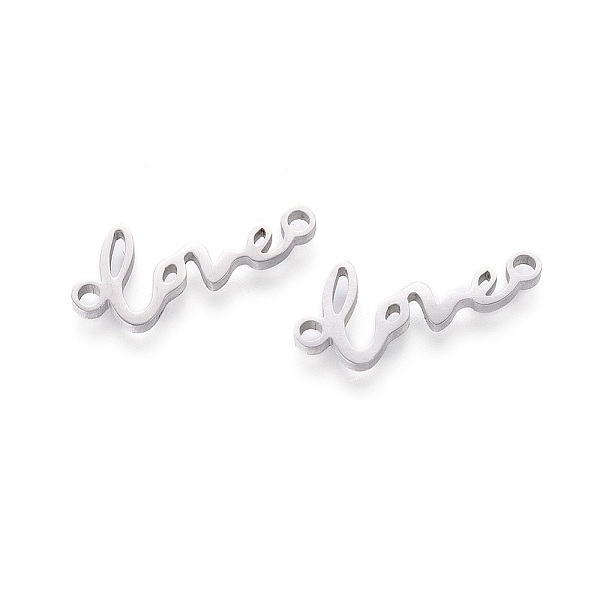 PandaHall 201 Stainless Steel Links, Manual Polishing, Word LOVE, Stainless Steel Color, 7x17x1.5mm, Hole: 1.4mm 201 Stainless Steel Word
PandaHall 201 Stainless Steel Links, Manual Polishing, Word LOVE, Stainless Steel Color, 7x17x1.5mm, Hole: 1.4mm 201 Stainless Steel Word