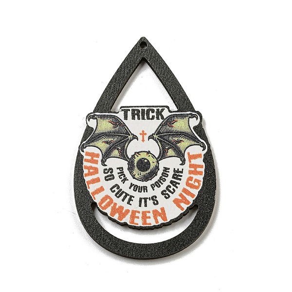 PandaHall Wood Pendants, Halloween Theme, Black, Bat, 55x39x3mm, Hole: 2mm Wood Bat Black
PandaHall Wood Pendants, Halloween Theme, Black, Bat, 55x39x3mm, Hole: 2mm Wood Bat Black