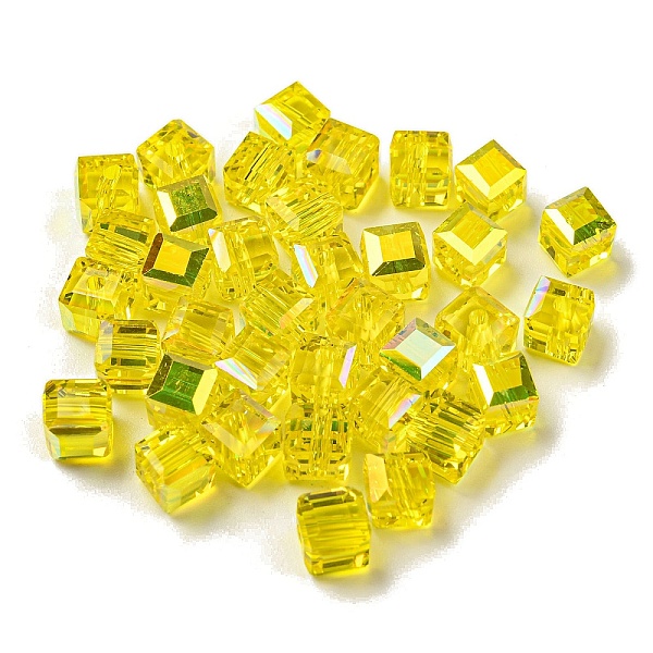 PandaHall Electroplate Glass Beads, Faceted, Cube, Yellow, 5.5x5.5x5.5mm, Hole: 1.5mm, 100pcs/bag Glass Cube Yellow
PandaHall Electroplate Glass Beads, Faceted, Cube, Yellow, 5.5x5.5x5.5mm, Hole: 1.5mm, 100pcs/bag Glass Cube Yellow