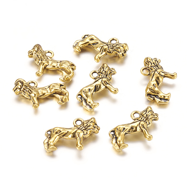 PandaHall Tibetan Style Alloy Pendants, Lion, Antique Golden, Lead Free & Cadmium Free, 23x16x7mm, Hole: 2mm Alloy Lion
PandaHall Tibetan Style Alloy Pendants, Lion, Antique Golden, Lead Free & Cadmium Free, 23x16x7mm, Hole: 2mm Alloy Lion