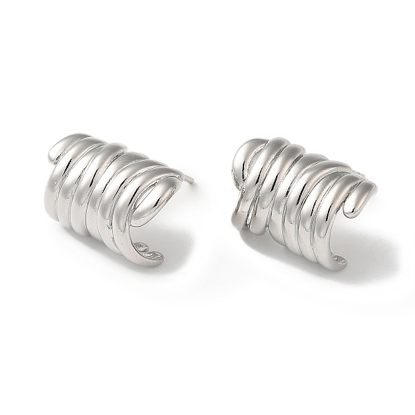 PandaHall Rack Plating Brass Column Stud Earrings, Half Hoop Earrings for Women, Lead Free & Cadmium Free, Long-Lasting Plated, Platinum...
PandaHall Rack Plating Brass Column Stud Earrings, Half Hoop Earrings for Women, Lead Free & Cadmium Free, Long-Lasting Plated, Platinum...