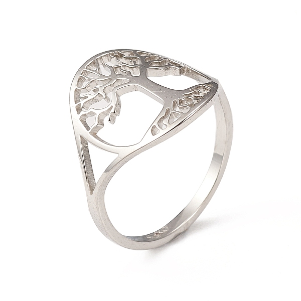 PandaHall 304 Stainless Steel Rings, Wide Band Ring, Hollow Ring with Tree of Life Ring for Women, Stainless Steel Color, US Size 6 1/2...
PandaHall 304 Stainless Steel Rings, Wide Band Ring, Hollow Ring with Tree of Life Ring for Women, Stainless Steel Color, US Size 6 1/2...