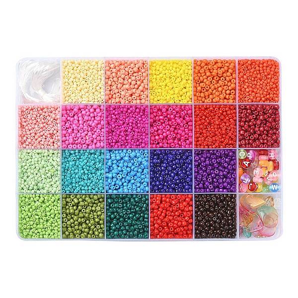 PandaHall DIY Bracelet Making Kit, Including Glass Round Seed & Acrylic & Glass Beads, Round & Initial Letter, Mixed Color, 1.5~2x1.5mm..., Multicolor
PandaHall DIY Bracelet Making Kit, Including Glass Round Seed & Acrylic & Glass Beads, Round & Initial Letter, Mixed Color, 1.5~2x1.5mm..., Multicolor