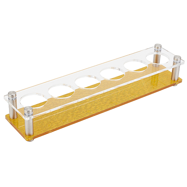 PandaHall Glitter 6 Round Holes Acrylic Shot Glasses Holders, Beer Wine Glasses Organizer Rack for Family Party Bar Pub, Rectangle, Clear...
PandaHall Glitter 6 Round Holes Acrylic Shot Glasses Holders, Beer Wine Glasses Organizer Rack for Family Party Bar Pub, Rectangle, Clear...