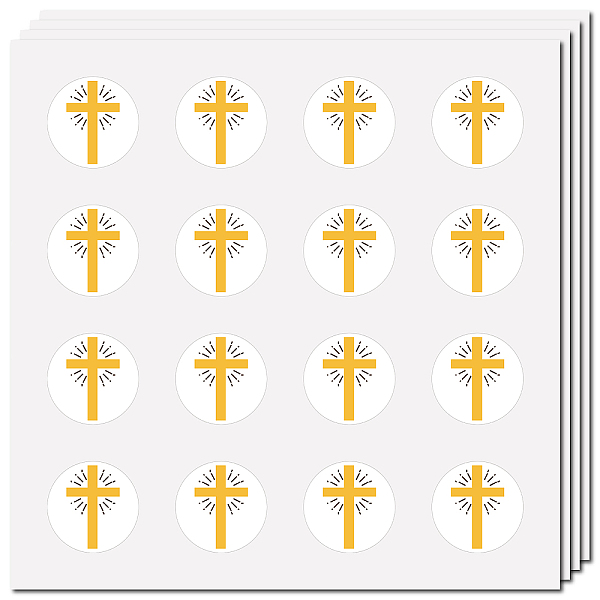 PandaHall 8 Sheets Plastic Waterproof Self-Adhesive Picture Stickers, Round Dot Cartoon Decals for Kid's Art Craft, Cross, 150x150mm...
PandaHall 8 Sheets Plastic Waterproof Self-Adhesive Picture Stickers, Round Dot Cartoon Decals for Kid's Art Craft, Cross, 150x150mm...