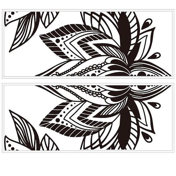 PandaHall PVC Wall Stickers, Wall Decoration, Flower, 960x390mm, 2 sheets/set PVC Flower Black
PandaHall PVC Wall Stickers, Wall Decoration, Flower, 960x390mm, 2 sheets/set PVC Flower Black