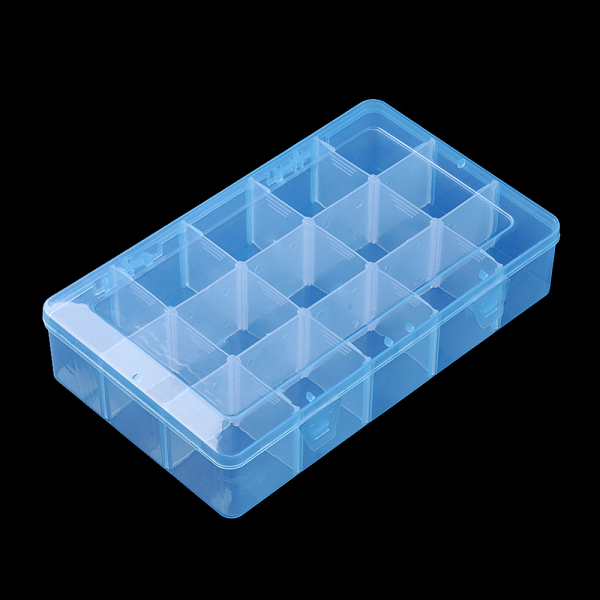 PandaHall Plastic Bead Storage Containers, Adjustable Dividers Box, Removable 15 Compartments, Rectangle, Dodger Blue, 27.5x16.5x5.7cm...
PandaHall Plastic Bead Storage Containers, Adjustable Dividers Box, Removable 15 Compartments, Rectangle, Dodger Blue, 27.5x16.5x5.7cm...