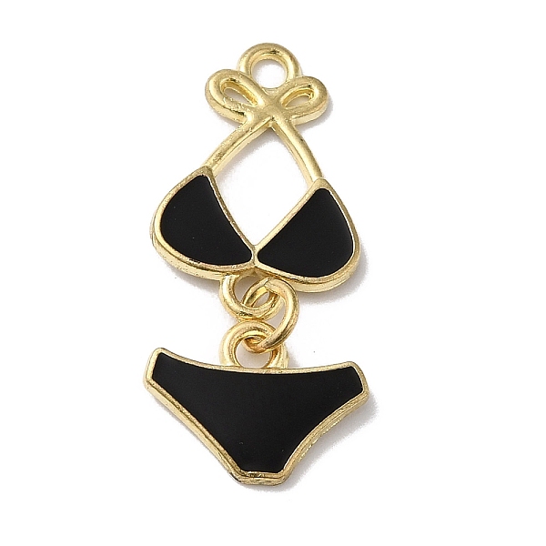 PandaHall Golden Tone Alloy Enamel Pendants, Bikini Charms, Black, 30x14x4.5mm, Hole: 2mm Alloy+Enamel Others Black
PandaHall Golden Tone Alloy Enamel Pendants, Bikini Charms, Black, 30x14x4.5mm, Hole: 2mm Alloy+Enamel Others Black