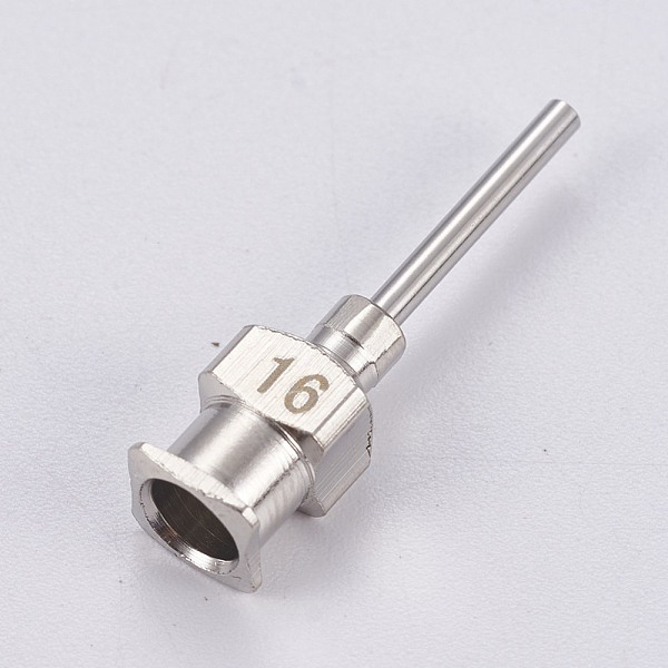 PandaHall Stainless Steel Fluid Precision Blunt Needle Dispense Tips, Stainless Steel Color, 25x6x5.5mm, Hole: 4mm, Pin: 1.5mm Stainless...
PandaHall Stainless Steel Fluid Precision Blunt Needle Dispense Tips, Stainless Steel Color, 25x6x5.5mm, Hole: 4mm, Pin: 1.5mm Stainless...