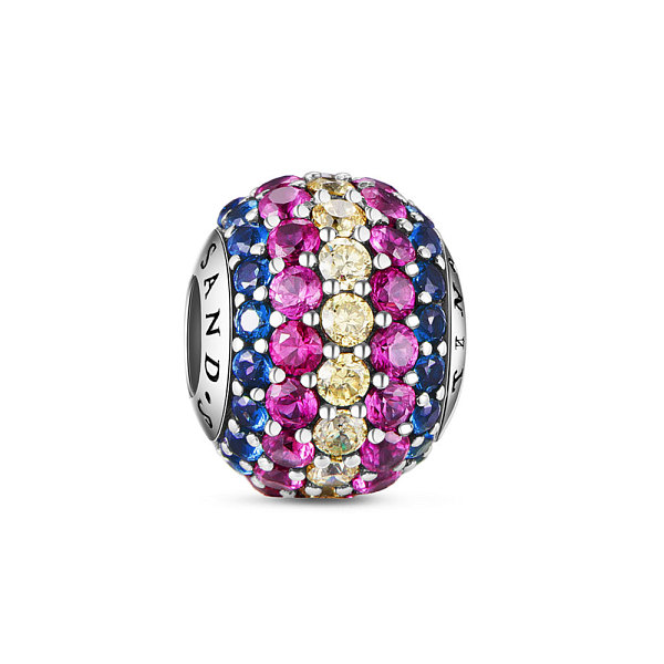 PandaHall TINYSAND Rondelle 925 Sterling Silver European Beads, Large Hole Beads, with Cubic Zirconia, Colorful, 12.2x9.74mm, Hole: 4.28mm...
PandaHall TINYSAND Rondelle 925 Sterling Silver European Beads, Large Hole Beads, with Cubic Zirconia, Colorful, 12.2x9.74mm, Hole: 4.28mm...