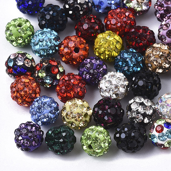 PandaHall Pave Disco Ball Beads, Polymer Clay Pave Rhinestone Beads, Round, Half Drilled, Mixed Color, PP15(2.1~2.2mm), 4 Rows Rhinestone..., Multicolor
PandaHall Pave Disco Ball Beads, Polymer Clay Pave Rhinestone Beads, Round, Half Drilled, Mixed Color, PP15(2.1~2.2mm), 4 Rows Rhinestone..., Multicolor