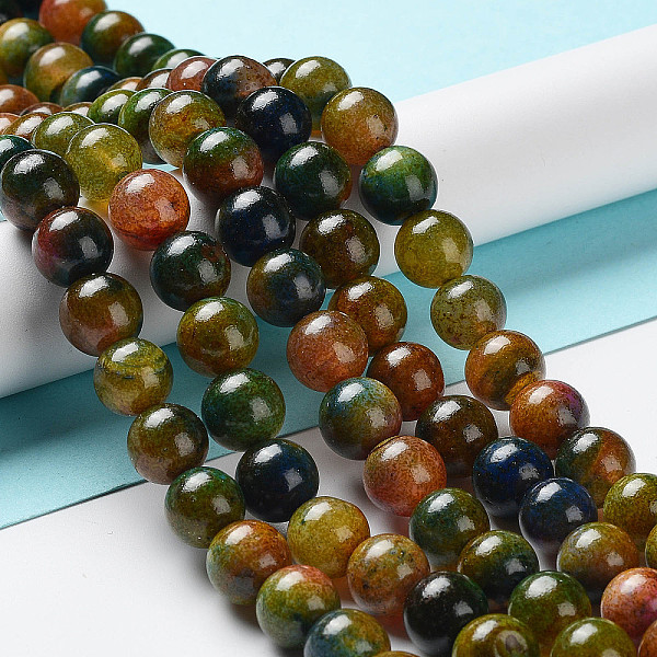 PandaHall Natural Agate Beads Strands, Dyed & Heated, Round, Olive, 10mm, Hole: 1.2mm, about 38pcs/strand, 14.96''(38cm) Natural Agate Round..., Green
PandaHall Natural Agate Beads Strands, Dyed & Heated, Round, Olive, 10mm, Hole: 1.2mm, about 38pcs/strand, 14.96''(38cm) Natural Agate Round..., Green
