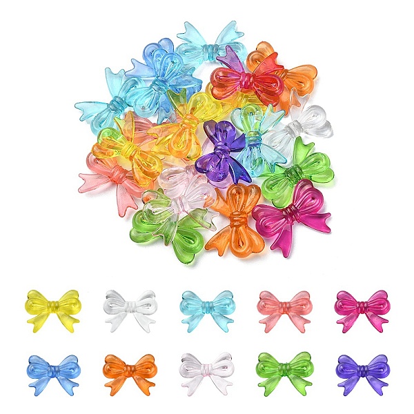 PandaHall Transparent Acrylic Beads, Bowknot, Mixed Color, 23x29.5x6mm, Hole: 1.6mm Acrylic Bowknot Multicolor
PandaHall Transparent Acrylic Beads, Bowknot, Mixed Color, 23x29.5x6mm, Hole: 1.6mm Acrylic Bowknot Multicolor