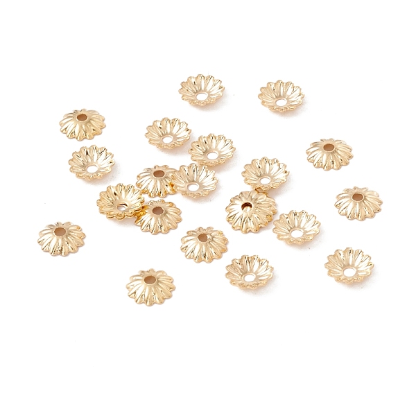 PandaHall 304 Stainless Steel Bead Caps, Multi-Petal, Real 18K Gold Plated, 6x1mm, Hole: 1.2mm 304 Stainless Steel
PandaHall 304 Stainless Steel Bead Caps, Multi-Petal, Real 18K Gold Plated, 6x1mm, Hole: 1.2mm 304 Stainless Steel