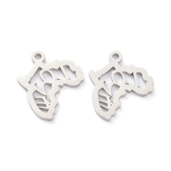 PandaHall 304 Stainless Steel Pendants, Manual Polishing, Hollow, Map of Africa with Word Love, Stainless Steel Color, 14x16x1mm, Hole...
PandaHall 304 Stainless Steel Pendants, Manual Polishing, Hollow, Map of Africa with Word Love, Stainless Steel Color, 14x16x1mm, Hole...