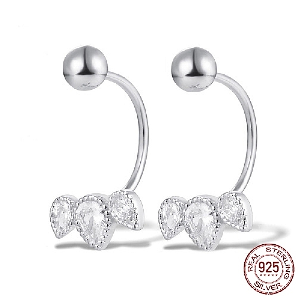 PandaHall Rhodium Plated 925 Sterling Silver Stud Earrings, Teardrop, Platinum, 21x9mm Sterling Silver Teardrop
PandaHall Rhodium Plated 925 Sterling Silver Stud Earrings, Teardrop, Platinum, 21x9mm Sterling Silver Teardrop