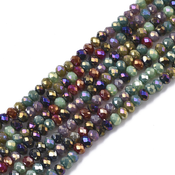 PandaHall Electroplate Glass Beads Strands, AB Color Plated, Faceted, Rondelle, Multi-color Plated, 3x2.5mm, Hole: 0.7mm, about...
PandaHall Electroplate Glass Beads Strands, AB Color Plated, Faceted, Rondelle, Multi-color Plated, 3x2.5mm, Hole: 0.7mm, about...