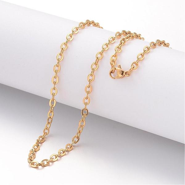 PandaHall Ion Plating(IP) 304 Stainless Steel Necklace, Cable Chains, with Lobster Clasps, Golden, 19.69 inch(500mm), 2mm Stainless Steel
PandaHall Ion Plating(IP) 304 Stainless Steel Necklace, Cable Chains, with Lobster Clasps, Golden, 19.69 inch(500mm), 2mm Stainless Steel