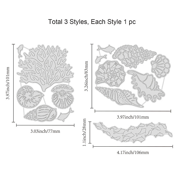 PandaHall GLOBLELAND 3Pcs Ocean Hot Foil Plate Coral Conch Shell Fish Metal Foil Plates Dies Emboss Molds for Card Making DIY Scrapbooking...
PandaHall GLOBLELAND 3Pcs Ocean Hot Foil Plate Coral Conch Shell Fish Metal Foil Plates Dies Emboss Molds for Card Making DIY Scrapbooking...