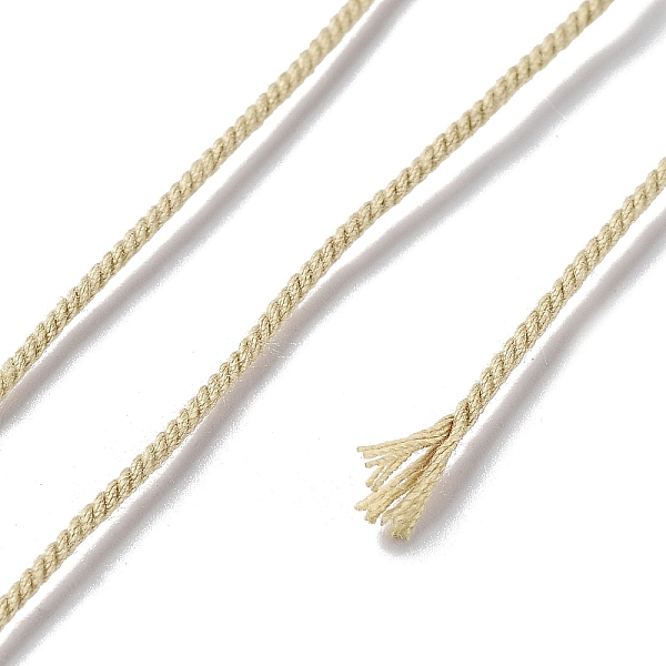 PandaHall Polyester Twisted Cord, Round, for DIY Jewelry Making, Pale Goldenrod, 1mm, about 49.21 Yards(45m)/Roll Polyester
PandaHall Polyester Twisted Cord, Round, for DIY Jewelry Making, Pale Goldenrod, 1mm, about 49.21 Yards(45m)/Roll Polyester