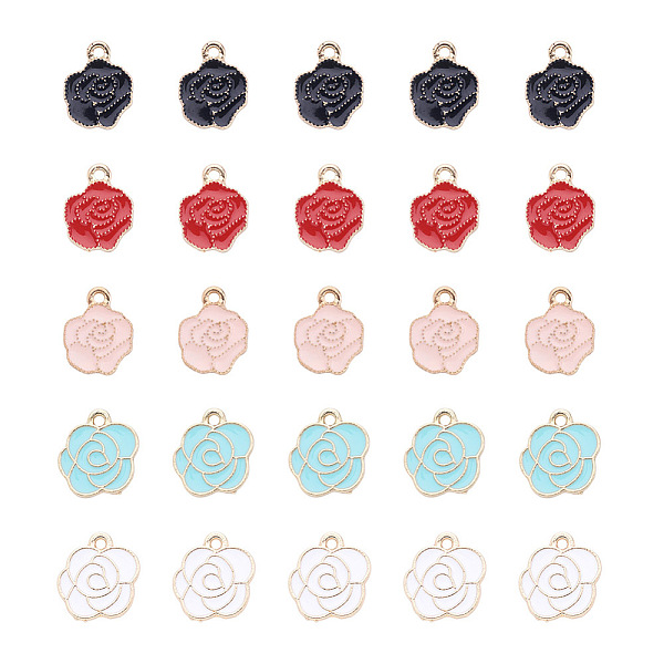 PandaHall Mega Pet 40Pcs 5 Colors Zinc Alloy Enamel Pendants, Light Gold, Flower & Rose, Mixed Color, 15x12~14x1mm, Hole: 1.6~1.8mm..., Multicolor
PandaHall Mega Pet 40Pcs 5 Colors Zinc Alloy Enamel Pendants, Light Gold, Flower & Rose, Mixed Color, 15x12~14x1mm, Hole: 1.6~1.8mm..., Multicolor