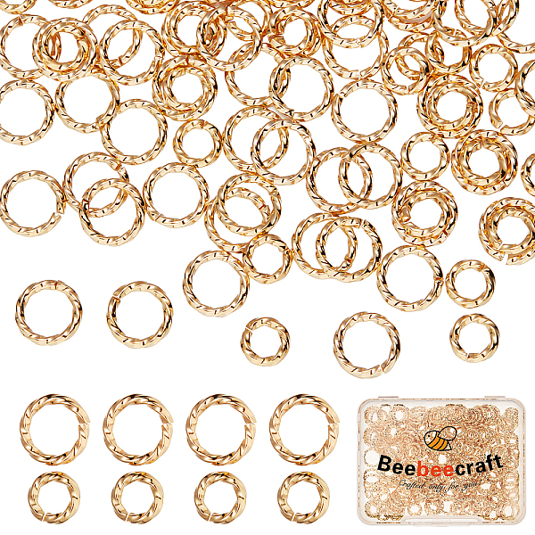 PandaHall Beebeecraft 240Pcs 2 Size Twisted Open Jump Rings 18K Gold Plated Jump Rings Connectors 8mm 6mm O Rings for DIY Earring Bracelet...
PandaHall Beebeecraft 240Pcs 2 Size Twisted Open Jump Rings 18K Gold Plated Jump Rings Connectors 8mm 6mm O Rings for DIY Earring Bracelet...