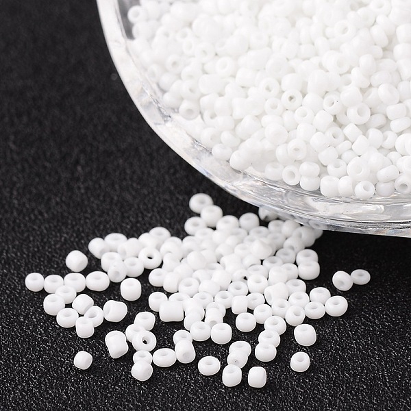 PandaHall 12/0 Opaque Colours Round Glass Seed Beads, White, Size: about 2mm in diameter, hole:1mm, about 3303pcs/50g Glass White
PandaHall 12/0 Opaque Colours Round Glass Seed Beads, White, Size: about 2mm in diameter, hole:1mm, about 3303pcs/50g Glass White