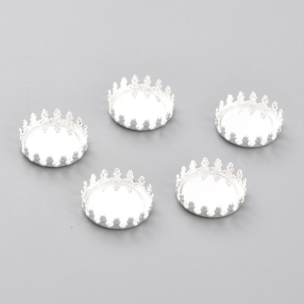 PandaHall 304 Stainless Steel Cabochon Settings, Lace Edge Bezel Cups, Flat Round, Silver, 13x4mm Tray: 12mm 304 Stainless Steel Flat Round
PandaHall 304 Stainless Steel Cabochon Settings, Lace Edge Bezel Cups, Flat Round, Silver, 13x4mm Tray: 12mm 304 Stainless Steel Flat Round