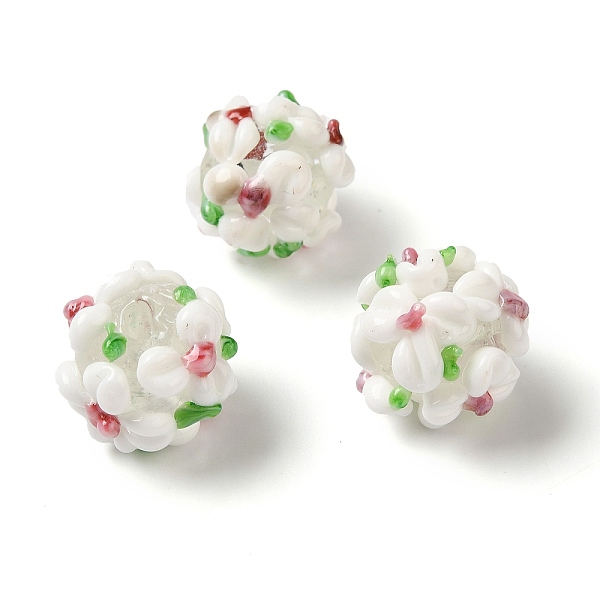 PandaHall Handmade Lampwork Beads, Flower, White, 11~13mm, Hole: 1.2mm Lampwork Flower White
PandaHall Handmade Lampwork Beads, Flower, White, 11~13mm, Hole: 1.2mm Lampwork Flower White