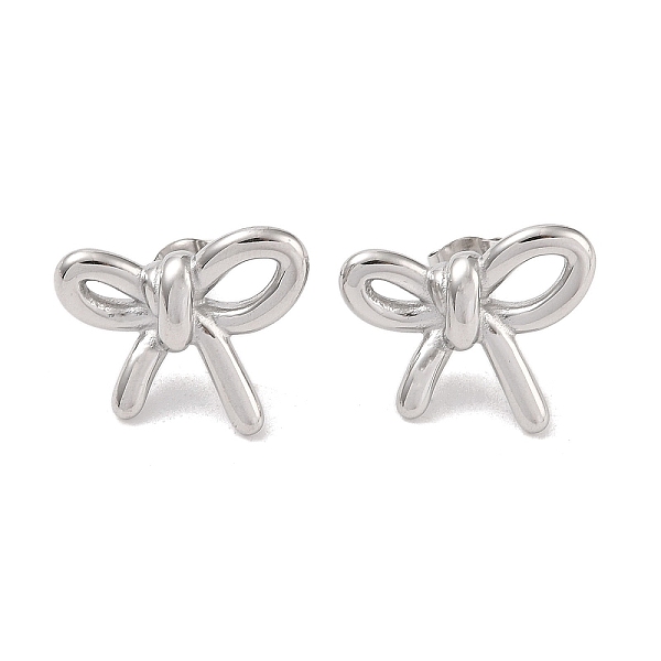 PandaHall 304 Stainless Steel Stud Earrings for Women, Bowknot, Stainless Steel Color, 16.5x20mm 304 Stainless Steel Bowknot
PandaHall 304 Stainless Steel Stud Earrings for Women, Bowknot, Stainless Steel Color, 16.5x20mm 304 Stainless Steel Bowknot