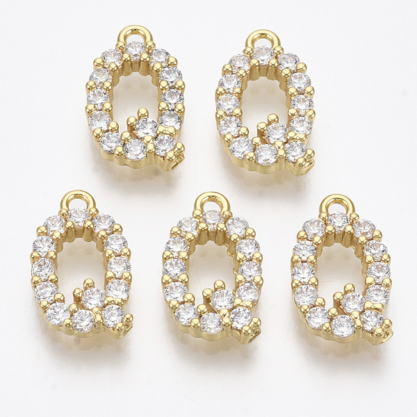 PandaHall Brass Micro Pave Cubic Zirconia Charms, Nickel Free, Letter, Clear, Real 18K Gold Plated, Letter.Q, 13.5x8.5x2.5mm, Hole: 1.2mm...
PandaHall Brass Micro Pave Cubic Zirconia Charms, Nickel Free, Letter, Clear, Real 18K Gold Plated, Letter.Q, 13.5x8.5x2.5mm, Hole: 1.2mm...