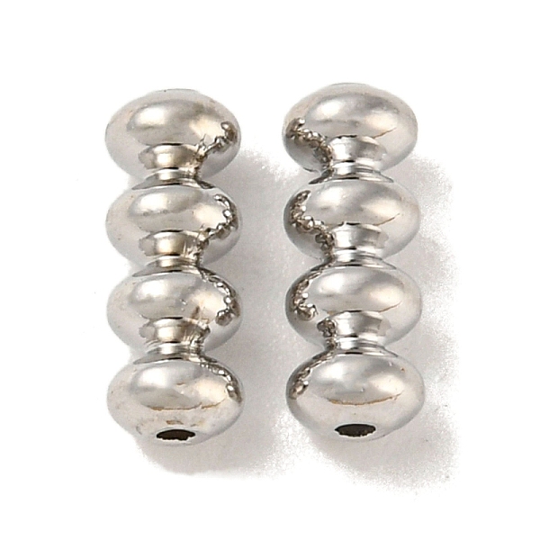 PandaHall Brass Beads, 4-Rondelle Beads, Platinum, 8mm, Hole: 0.6mm Brass
PandaHall Brass Beads, 4-Rondelle Beads, Platinum, 8mm, Hole: 0.6mm Brass