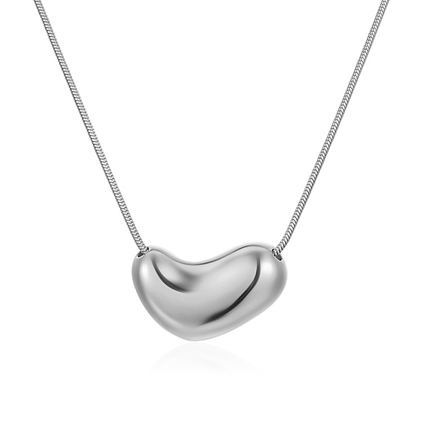 PandaHall 304 Stainless Steel Pendant Necklaces, Heart, Stainless Steel Color, 18.39 inch(46.7cm) 304 Stainless Steel Heart
PandaHall 304 Stainless Steel Pendant Necklaces, Heart, Stainless Steel Color, 18.39 inch(46.7cm) 304 Stainless Steel Heart
