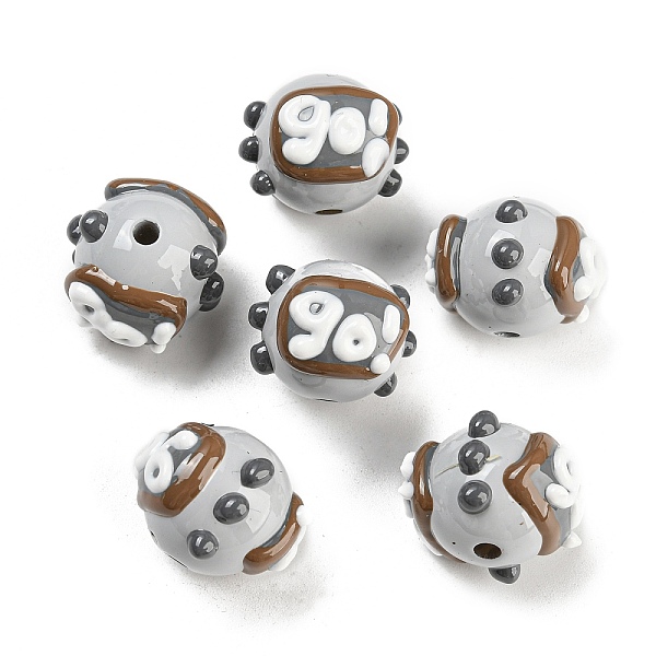 PandaHall Hand Painted Acrylic with Enamel Beads, Cartoon, Round with Word go, Light Grey, 19x19.5x15mm, Hole: 2.7mm Acrylic Round
PandaHall Hand Painted Acrylic with Enamel Beads, Cartoon, Round with Word go, Light Grey, 19x19.5x15mm, Hole: 2.7mm Acrylic Round