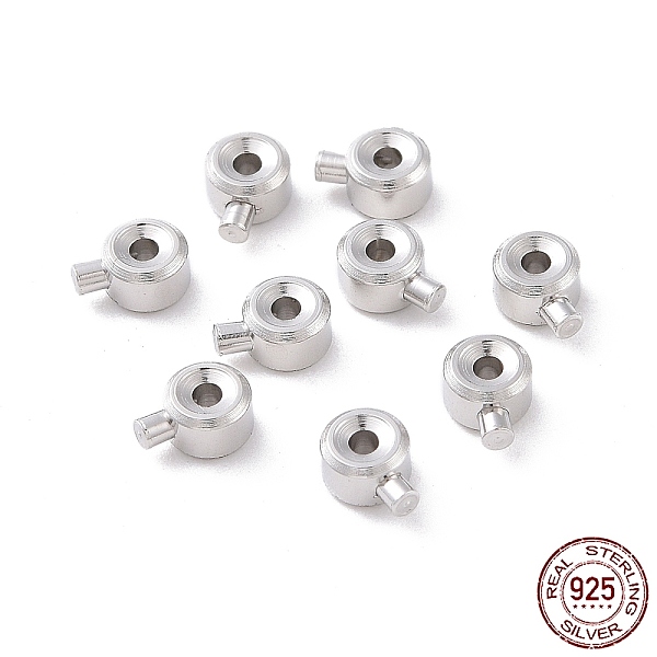 PandaHall Rhodium Plated 925 Sterling Silver Crimp Beads, Loose Spacer Beads, Stopper Crimp Charms, Flat Round, Platinum, 4x3x2mm, Hole...
PandaHall Rhodium Plated 925 Sterling Silver Crimp Beads, Loose Spacer Beads, Stopper Crimp Charms, Flat Round, Platinum, 4x3x2mm, Hole...