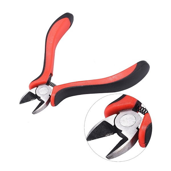 PandaHall Carbon Steel Jewelry Pliers, Side Cutting Pliers, Side Cutter, Polishing, Gunmetal, 118mm Carbon Steel Red
PandaHall Carbon Steel Jewelry Pliers, Side Cutting Pliers, Side Cutter, Polishing, Gunmetal, 118mm Carbon Steel Red