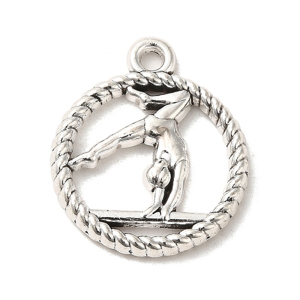 PandaHall Tibetan Style Alloy Sport Pendants, Cadmium Free & Lead Free, Gymnastics Charms, Antique Silver, 24x20x2.5mm, Hole: 2mm, about...
PandaHall Tibetan Style Alloy Sport Pendants, Cadmium Free & Lead Free, Gymnastics Charms, Antique Silver, 24x20x2.5mm, Hole: 2mm, about...