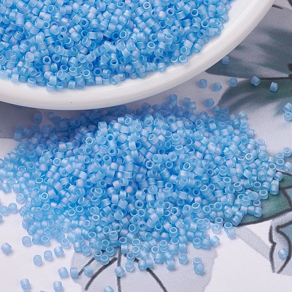 PandaHall MIYUKI Delica Beads Small, Cylinder, Japanese Seed Beads, 15/0, (DBS0861) Matte Transparent Aqua AB, 1.1x1.3mm, Hole: 0.7mm, about..., Cyan
PandaHall MIYUKI Delica Beads Small, Cylinder, Japanese Seed Beads, 15/0, (DBS0861) Matte Transparent Aqua AB, 1.1x1.3mm, Hole: 0.7mm, about..., Cyan