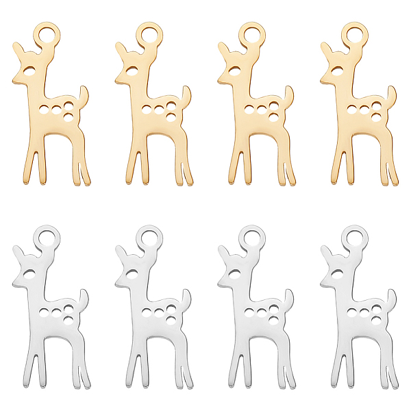 PandaHall UNICRAFTALE 16pcs 2 Colors Ion Plating 201 Stainless Steel Deer Charms 19.5mm Long Laser Cut Frame Pendants Metal Hollow Small...
PandaHall UNICRAFTALE 16pcs 2 Colors Ion Plating 201 Stainless Steel Deer Charms 19.5mm Long Laser Cut Frame Pendants Metal Hollow Small...