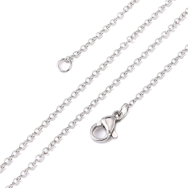 PandaHall 304 Stainless Steel Cable Chain Necklaces, with Lobster Claw Clasps, Stainless Steel Color, 17.7 inch(45cm), 1.5mm 304 Stainless...
PandaHall 304 Stainless Steel Cable Chain Necklaces, with Lobster Claw Clasps, Stainless Steel Color, 17.7 inch(45cm), 1.5mm 304 Stainless...
