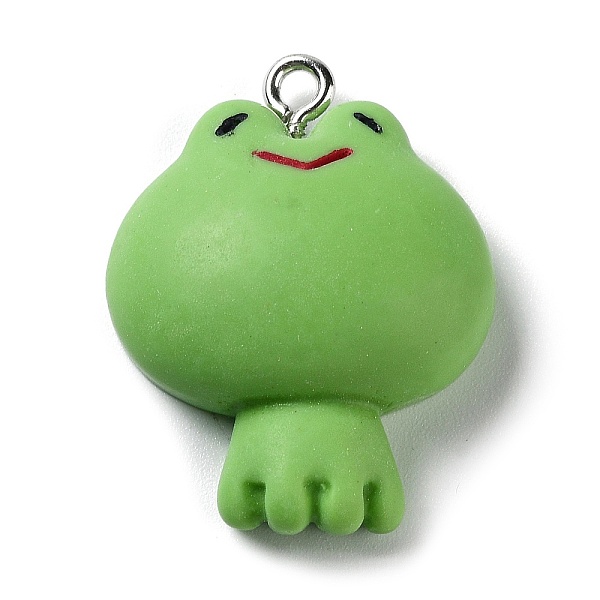 PandaHall Opaque Resin Pendants, Frog Charms with Platinum Plated Iron Loops, Lime Green, 27.5x21x8.5mm, Hole: 2mm Iron+Resin Frog
PandaHall Opaque Resin Pendants, Frog Charms with Platinum Plated Iron Loops, Lime Green, 27.5x21x8.5mm, Hole: 2mm Iron+Resin Frog