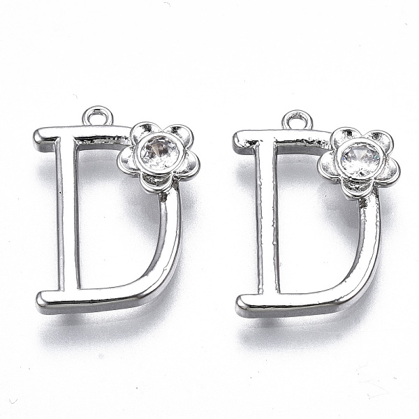 PandaHall Brass Pendants, with Rhinestones, Alphabet, Platinum, Letter.D, 17.5x13x2.5mm, Hole: 1mm Brass+Rhinestone Letter D
PandaHall Brass Pendants, with Rhinestones, Alphabet, Platinum, Letter.D, 17.5x13x2.5mm, Hole: 1mm Brass+Rhinestone Letter D