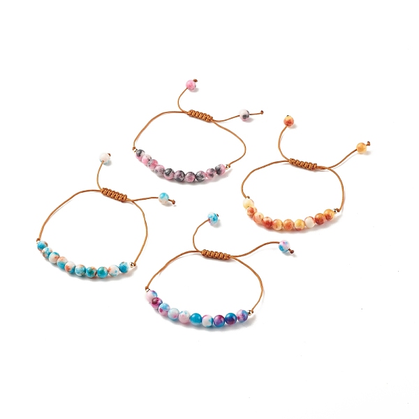 PandaHall Round Natural White Jade Braided Bead Bracelet, Gemstone Adjustable Bracelet for Women, Mixed Color, Inner Diameter: 3/4~3-1/8..., Multicolor
PandaHall Round Natural White Jade Braided Bead Bracelet, Gemstone Adjustable Bracelet for Women, Mixed Color, Inner Diameter: 3/4~3-1/8..., Multicolor
