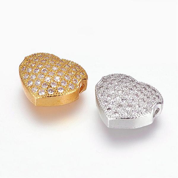 PandaHall Brass Micro Pave Cubic Zirconia Beads, Heart, Mixed Color, 10x12x4mm, Hole: 1.5mm Brass+Cubic Zirconia Heart
PandaHall Brass Micro Pave Cubic Zirconia Beads, Heart, Mixed Color, 10x12x4mm, Hole: 1.5mm Brass+Cubic Zirconia Heart