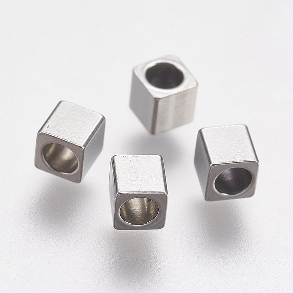 PandaHall 304 Stainless Steel Beads, Cube, Stainless Steel Color, 3x3x3mm, Hole: 2mm 304 Stainless Steel Cube
PandaHall 304 Stainless Steel Beads, Cube, Stainless Steel Color, 3x3x3mm, Hole: 2mm 304 Stainless Steel Cube