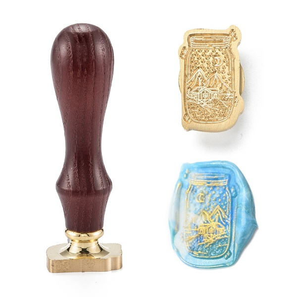 PandaHall DIY Scrapbook, Brass Wax Seal Stamp and Wood Handle Sets, Bottle Pattern, 8.5cm, Stamps: 28x18x14mm, Handle: 78x22mm Wood Bottle
PandaHall DIY Scrapbook, Brass Wax Seal Stamp and Wood Handle Sets, Bottle Pattern, 8.5cm, Stamps: 28x18x14mm, Handle: 78x22mm Wood Bottle