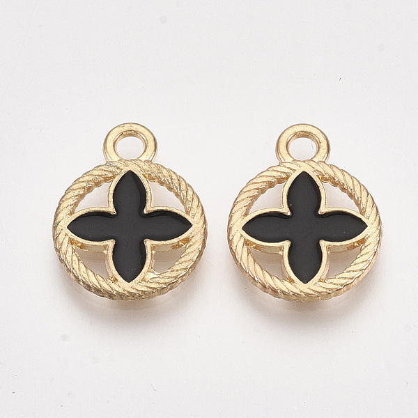 PandaHall Alloy Pendants, Cadmium Free & Lead Free, with Enamel, Flat Round with Flower, Light Gold, Black, 16x13x1.5mm, Hole: 2mm...
PandaHall Alloy Pendants, Cadmium Free & Lead Free, with Enamel, Flat Round with Flower, Light Gold, Black, 16x13x1.5mm, Hole: 2mm...