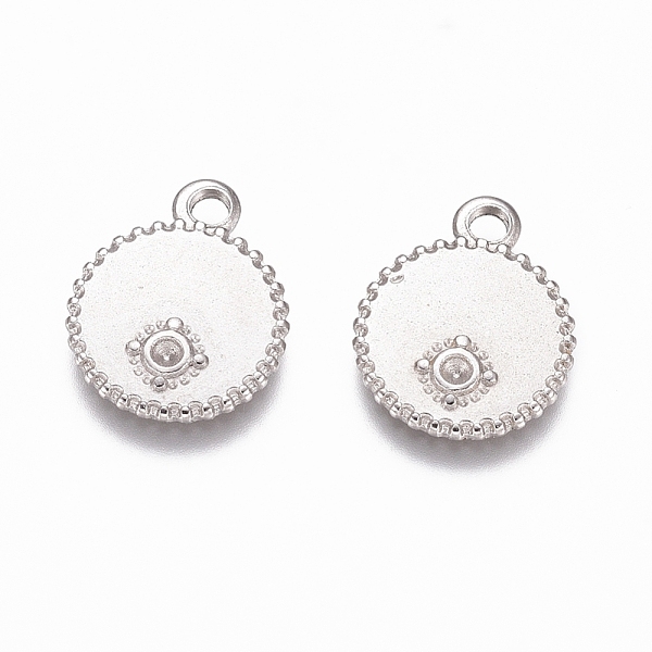 PandaHall 304 Stainless Steel Pendant Rhinestone Settings, Flat Round, Stainless Steel Color, 13x10x1.5mm, Hole: 1.6mm, Fit for SS3...
PandaHall 304 Stainless Steel Pendant Rhinestone Settings, Flat Round, Stainless Steel Color, 13x10x1.5mm, Hole: 1.6mm, Fit for SS3...