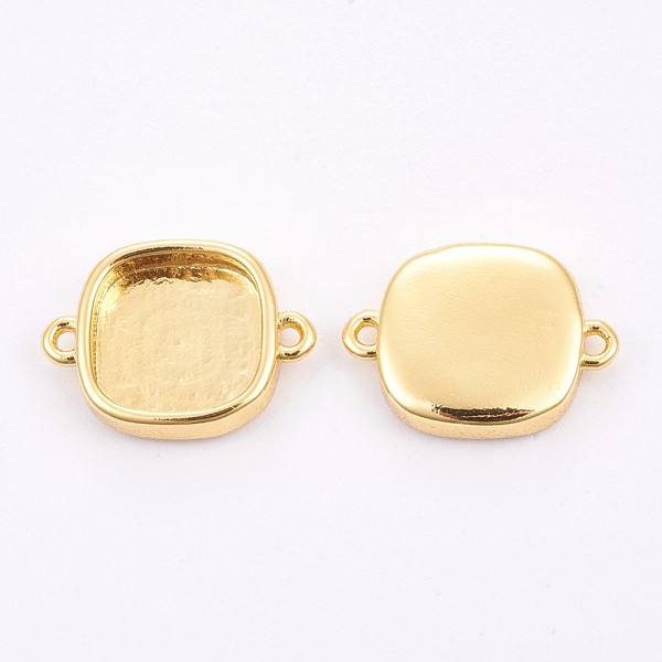 PandaHall Brass Cabochon Connector Settings, Plain Edge Bezel Cups, Long-Lasting Plated, Square, Golden, Tray: 9x9mm, 11x15x3mm, Hole: 1mm...
PandaHall Brass Cabochon Connector Settings, Plain Edge Bezel Cups, Long-Lasting Plated, Square, Golden, Tray: 9x9mm, 11x15x3mm, Hole: 1mm...