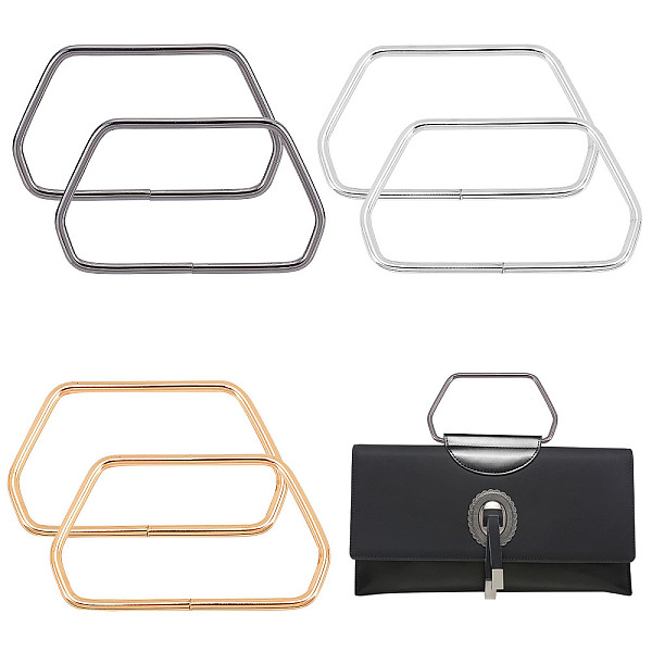 PandaHall SUPERFINDINGS 6Pcs 3 Colors Metal Purse Handles Iron Handles Frame 2.56 Inch Trapezoidal Hexagon Handbag Handle Purse Handles...
PandaHall SUPERFINDINGS 6Pcs 3 Colors Metal Purse Handles Iron Handles Frame 2.56 Inch Trapezoidal Hexagon Handbag Handle Purse Handles...